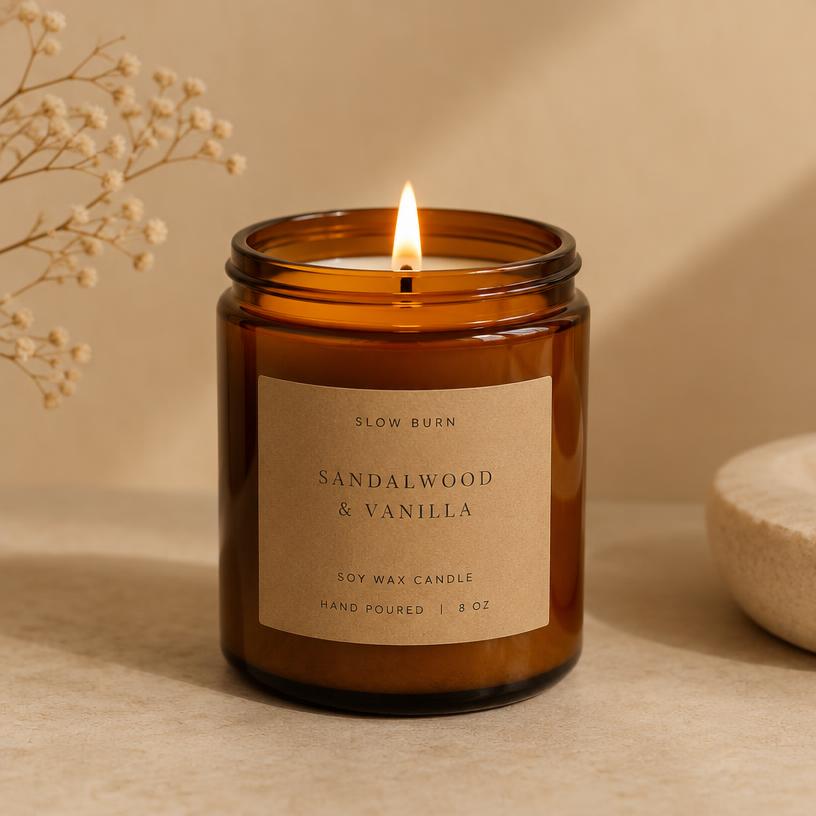 Sandalwood & Vanilla Candle