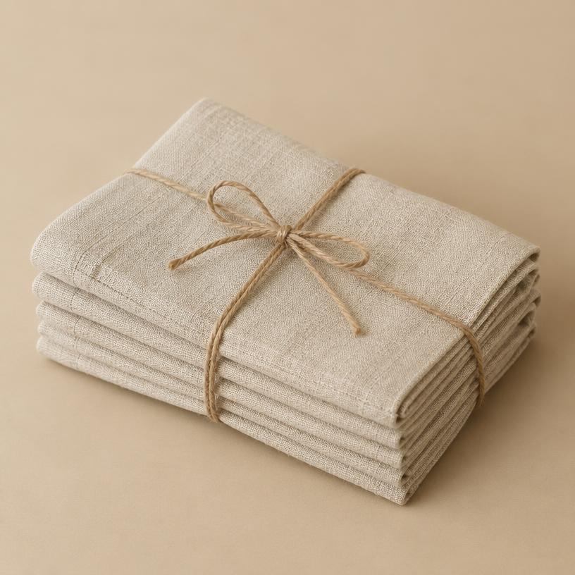 Stonewashed Linen Napkins, Set of 4